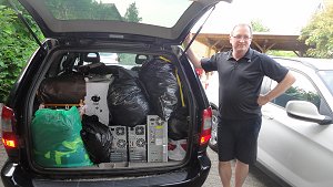 Peter nach erfolgreichem Einladen